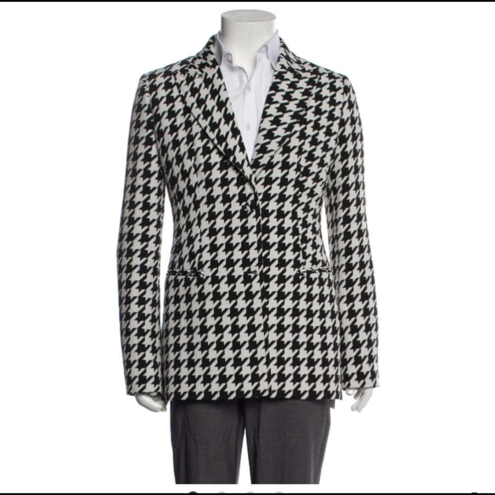 Season 2018 Collection OFF-White Houndstooth Wool Blazer